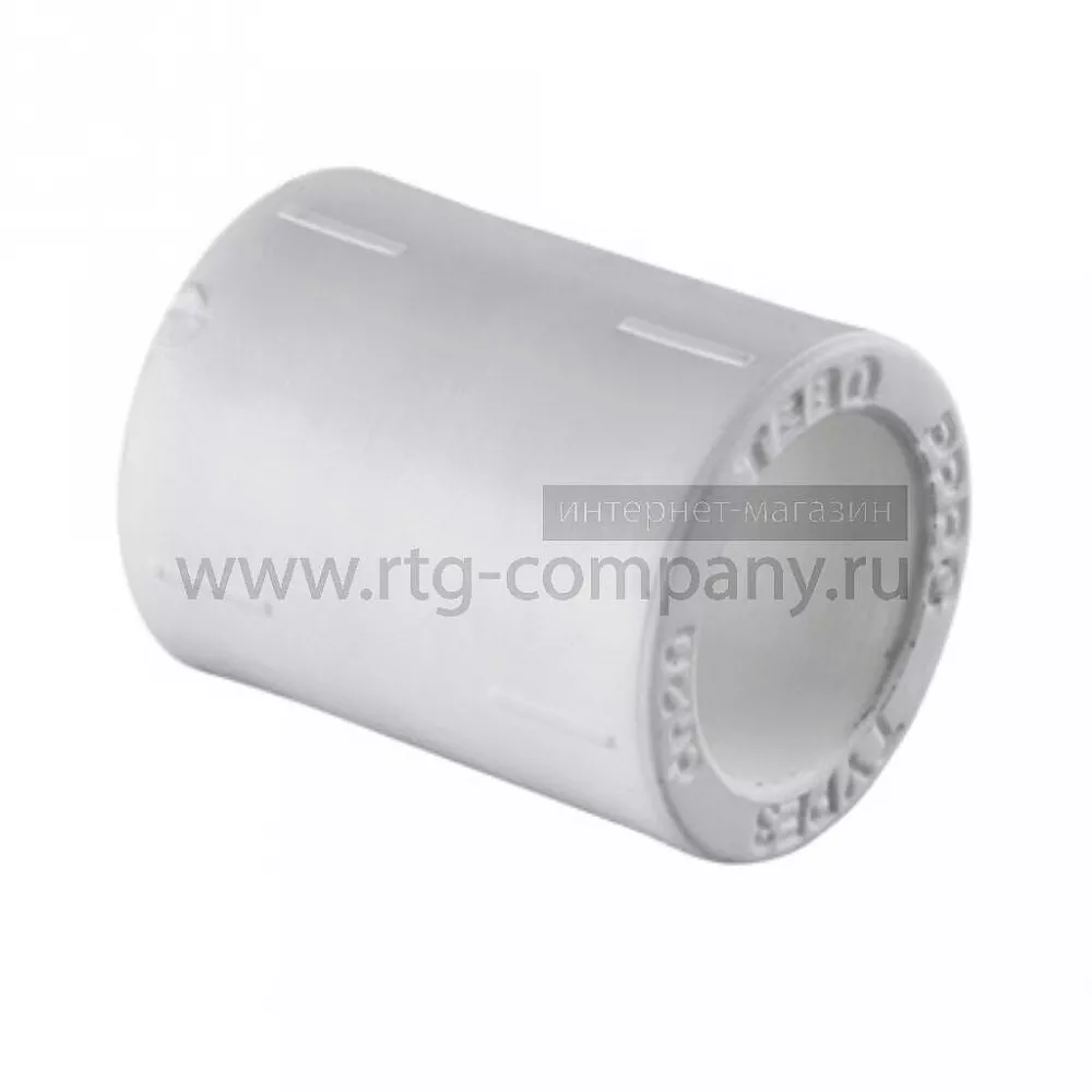 Муфта полипропиленовая PPRC 160 TEBO, белая (уп. 1 шт)