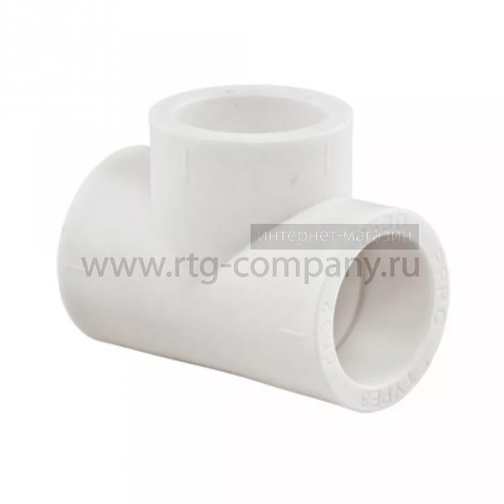 Тройник полипропиленовый PPRC 160х160х160 TEBO, белый (уп. 1 шт)