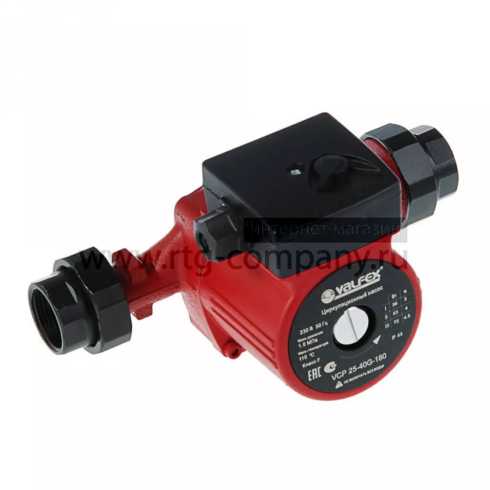 Насос циркуляционный VALFEX VCP 25-80G 180 мм