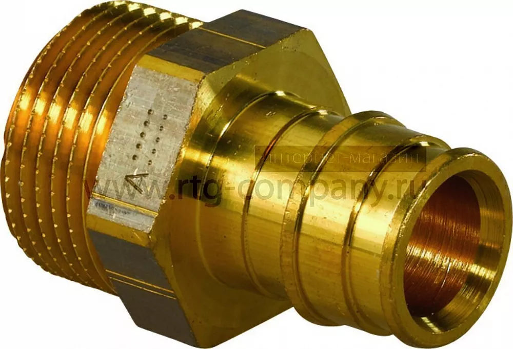 Штуцер латунь НР 25х3/4" с наружной резьбой (Uponor Q&E) уп. 40 шт (1047862)
