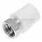 Муфта комбинированная ППР разъемная ЕК PPRC ВР 25х3/4" TEBO ВР, белая (уп. 20 шт)