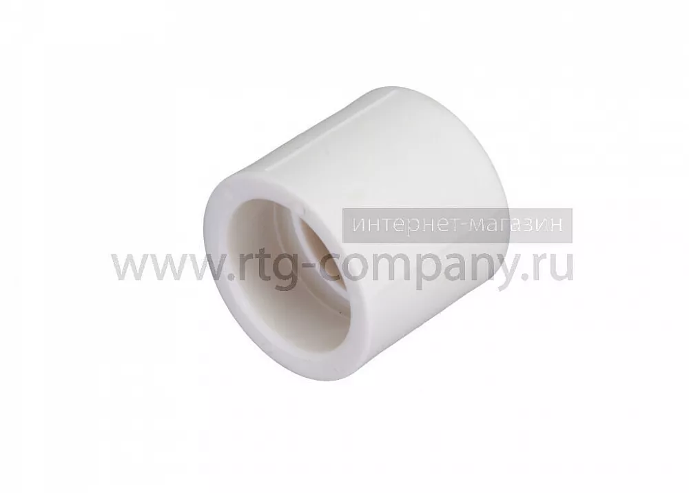 Муфта полипропиленовая PPRC 90 FDplast, белая (уп. 24 шт)