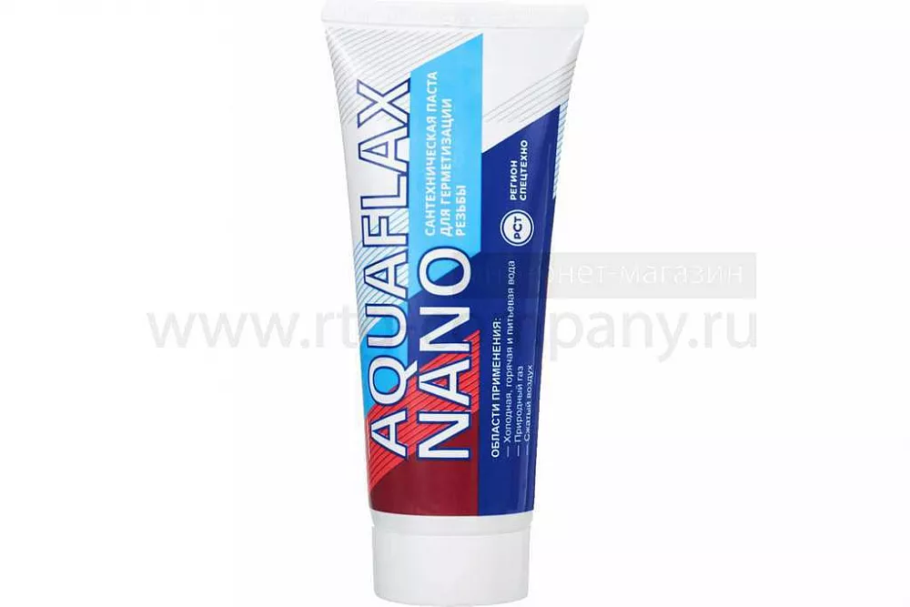 Паста уплотнительная AQUAFLAX NANO  80 гр (газ, вода) (Россия) (аналог пасты UNIPAK)