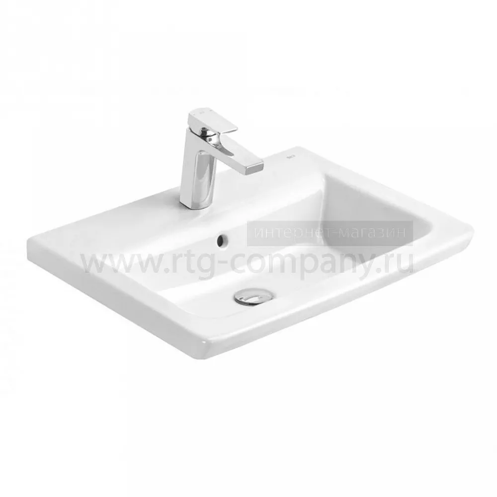 Умывальник меб The Gap Unik 60 с отверстием, цвет белый, Roca