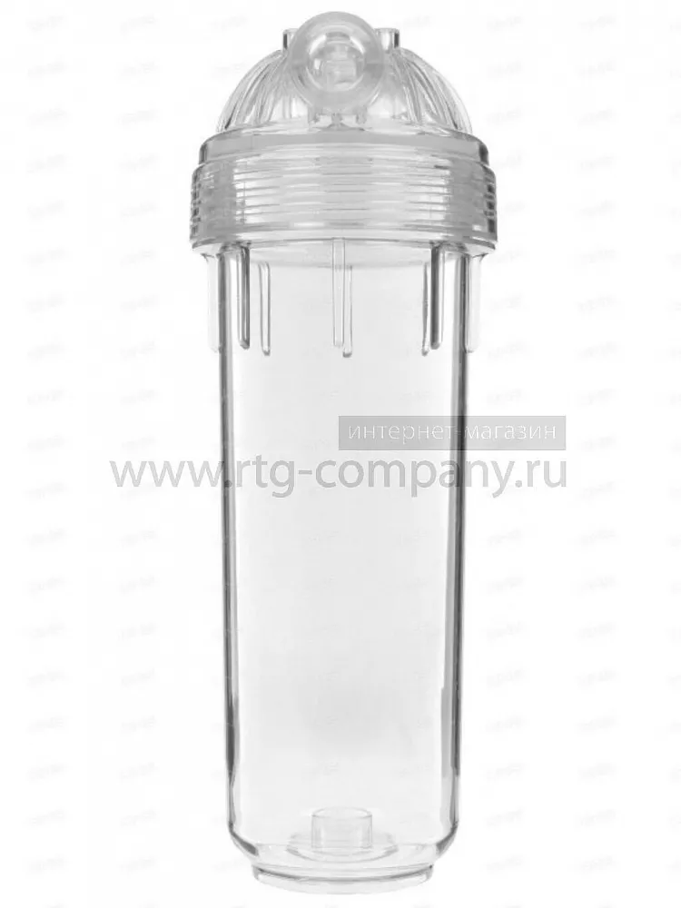 Корпус фильтра SL10, внутренняя резьба 1/2", прозрачный корпус, для холодной воды, Гейзер (50774)
