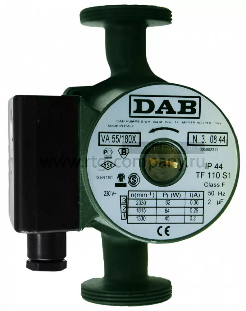 Насос циркуляционный DAB VA 55/180Х 32-60 60112957, 60182170H 180 мм без гаек