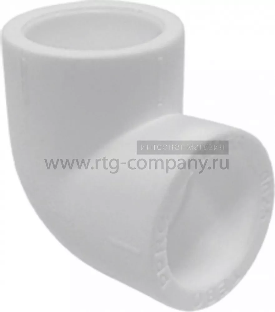 Угольник полипропиленовый PPRC 110х90гр. FDplast, белый (уп. 4 шт)